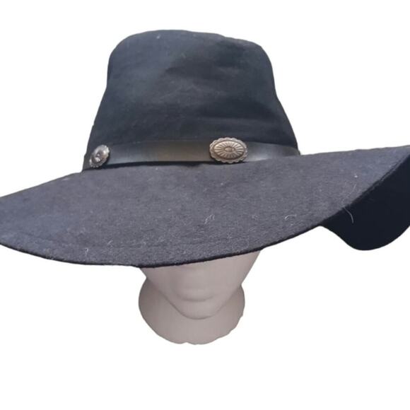 Boho Banded Felt Hat Black OS - Picture 1 of 5